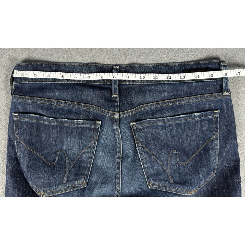Citizens Of Humanity Jeans Womens 29 Blue Distressed Straight Leg Americana - Picture 6 of 10